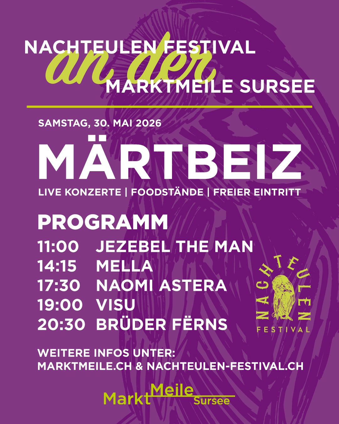 Nachteulen Festival an der Marktmeile Sursee — Naomi Astera at 17:30